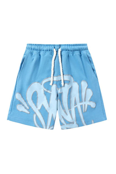 "Graffiti" Short Set Babyblue