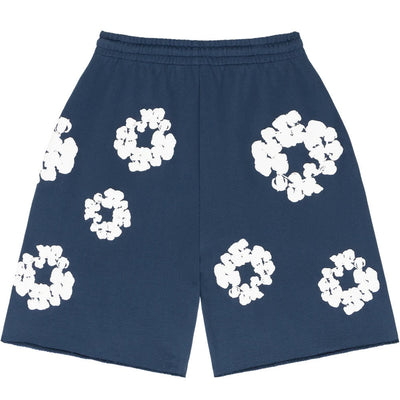 "Flower" Shorts Navy Blue