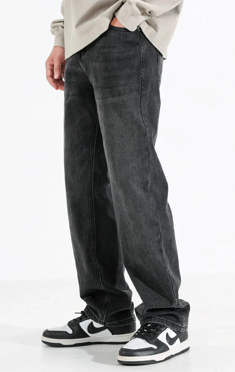 Dark Grey Basic Jeans